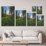 Trees Wall Art, Woods Path Wall Decor, Nature Art Print, Photography Print, Wall Decor, Canvas Print, Wall Art, Framed Canvas
