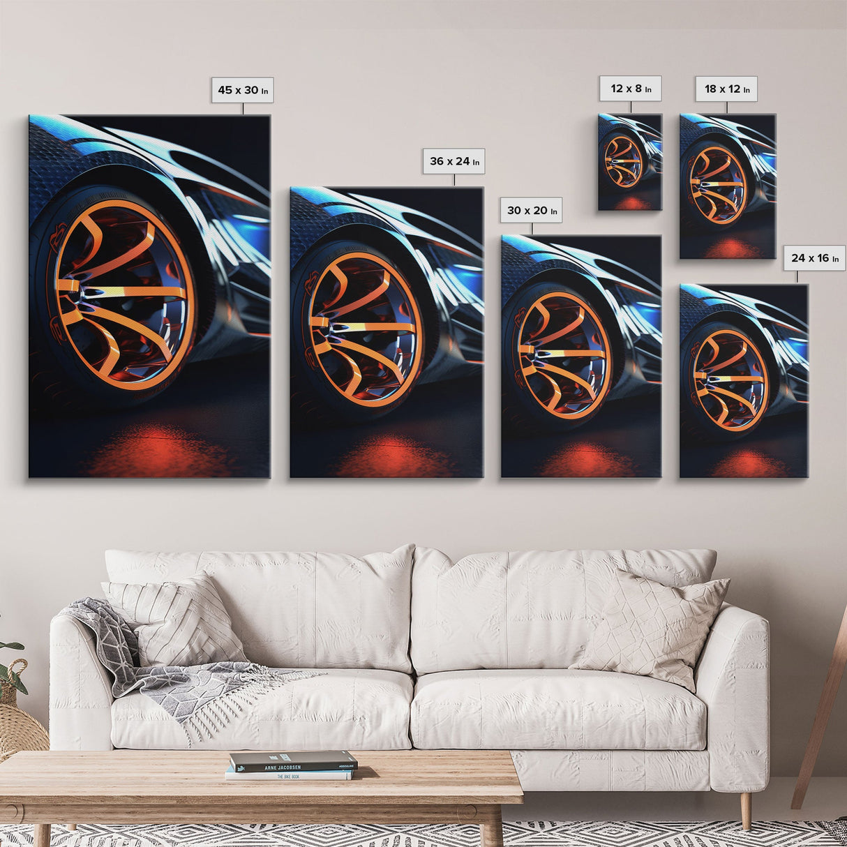 Car Guy Wall Art, Exotic Super Car Deep Dish Rims, Office or Man Cave Art, Automotive Photography, Sports Car Wall Art