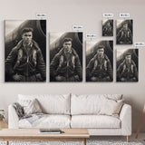 World War 2, Vintage Photo, Aviation Wall Art, Pilot Wall Art, Canvas Print, Wall Art, Vertical Print, Gift For Him, Office Wall Art