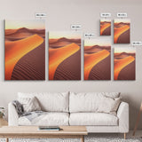 Desert Ladscape, Sand Dunes Art Print, Desert Art, Canvas Print, Wall Art, Vertical Art, Office Wall Decor, Landscape Print, Family Room Art