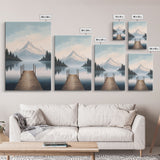 Mountain Print, Water Reflection, Lake Wall Art, Canvas Print, Wall Art, Vertical Art, New Homeowner Gift, Apartment Wall Decor, Room Decor