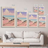 Indiana Dunes National Park Indiana Travel Art, National Park Print, Minimalist Travel Art, Midcentury Modern Style Landscape Painting