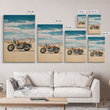 Motorcycle Wall Art, Man Cave Wall Art, Canvas Print, Wall Hanging, Portrait Art, Gift For Friend, Tiny House Decor, Home Decor Prints