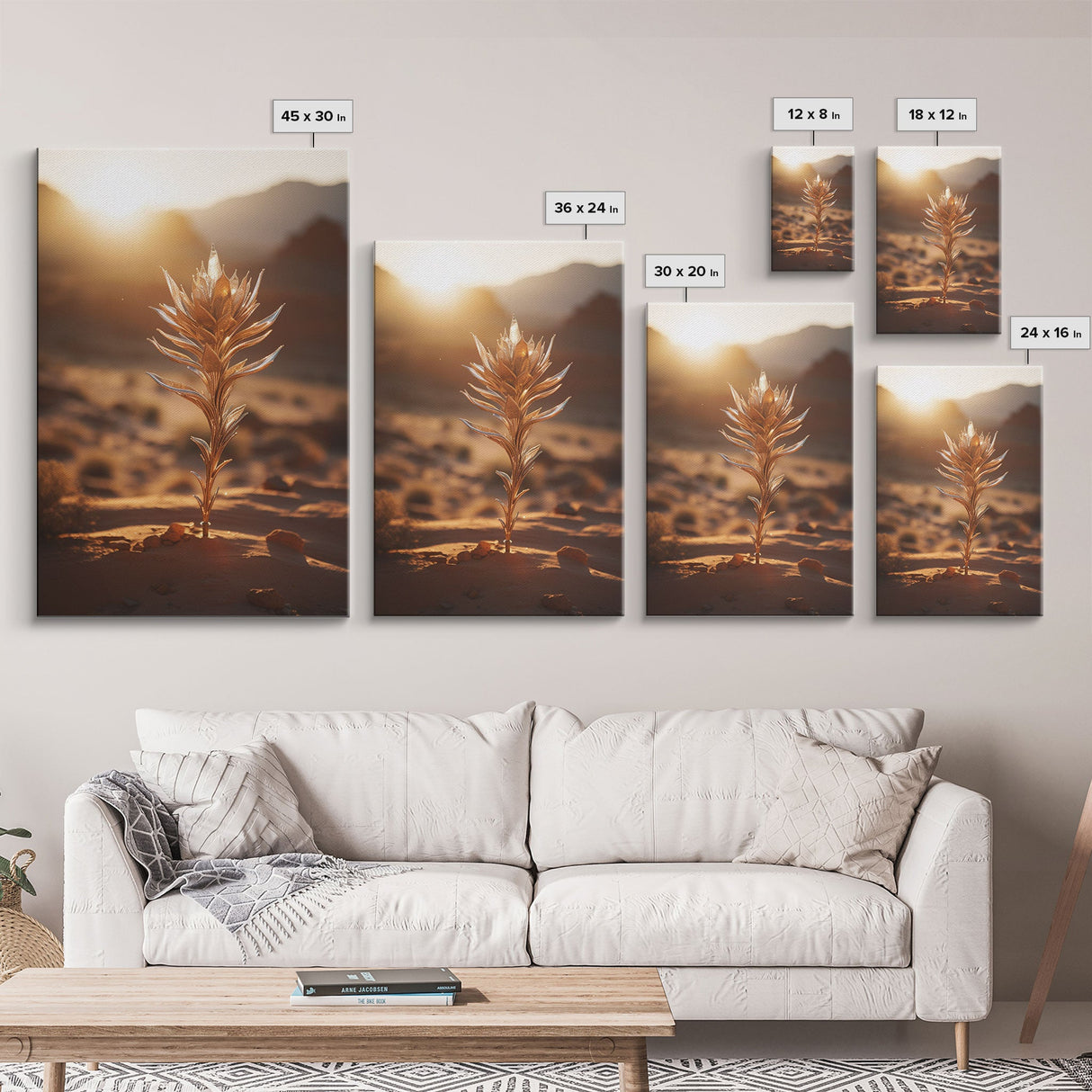 Giant Andersonia, Desert Art, Plant Art, Canvas Print, Wall Hanging, Portrait Art, Business Gift, College Dorm Decor, Minimalist Prints