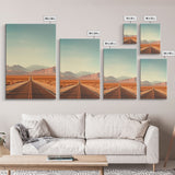 Desert Landscape, Desert Wall Art, Mountains Wall Art, Canvas Print, Wall Hanging, Portrait Art, Home Decor Prints, Office Wall Decor