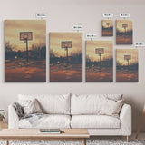 Basketball Wall Art, Sports Wall Art, Canvas Print, Wall Hanging, Portrait Art, Family Home Decor, Housewarming Gift, College Dorm Decor