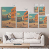 An Abandoned 1970s High School, Photography Print, Framed Canvas Print, Back To School, Liminal Art