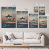 The Gazebo, Framed Canvas Print, Liminal Spaces Photography Print, Unique Wall Art, Gift For Art Lover