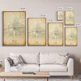 Tulsa Map Art - Oklahoma - Custom Tulsa City Streets Map Print -  University of Tulsa - Home Office Decor Tulsa Map Decor Oklahoma Wall Art
