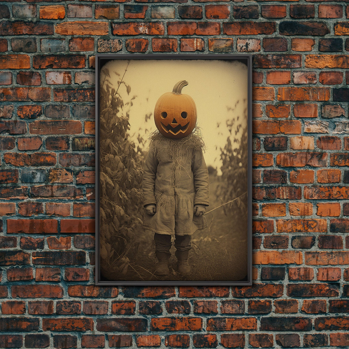 Halloween Wall Art, Spooky Art Print, Dark Art Print, Creepy Wall Art, Canvas Print, Wall Art, Vertical Print, Home Decor, Wall Decor
