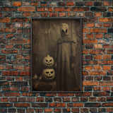 Black And White Art, Halloween Wall Art, Horror Decor, Dark Art Print, Canvas Print, Wall Art, Vertical Print, Home Decor, Wall Decor