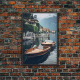 Speed Boat, River Wall Art, Canvas Print, Wall Hanging, Portrait Art, Lake House Wall Art, Best Friend Gifts, Living Room Prints, RV Decor
