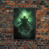 The Call Of Cthulhu - Portrait Of The Grim Reaper - Framed Canvas Print - Halloween Decor - Halloween Clearance - HP Lovecraft