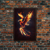 Canvas Print Of "The Phoenix" - Rebirth Art - Framed Canvas Art - Framed Wall Art