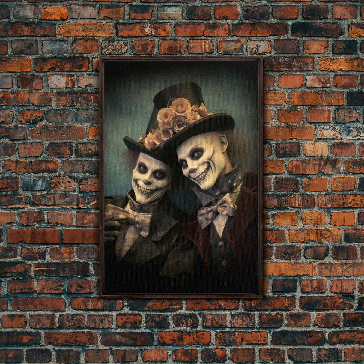 Dark Fantasy, Goth Wall Art, Gothic Wall Decor, Spooky Art, Creepy Wall Art, Canvas Print, Wall Art, Vertical Print, Home Decor, Room Decor