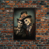 Dark Fantasy, Goth Wall Art, Gothic Wall Decor, Spooky Art, Creepy Wall Art, Canvas Print, Wall Art, Vertical Print, Home Decor, Room Decor
