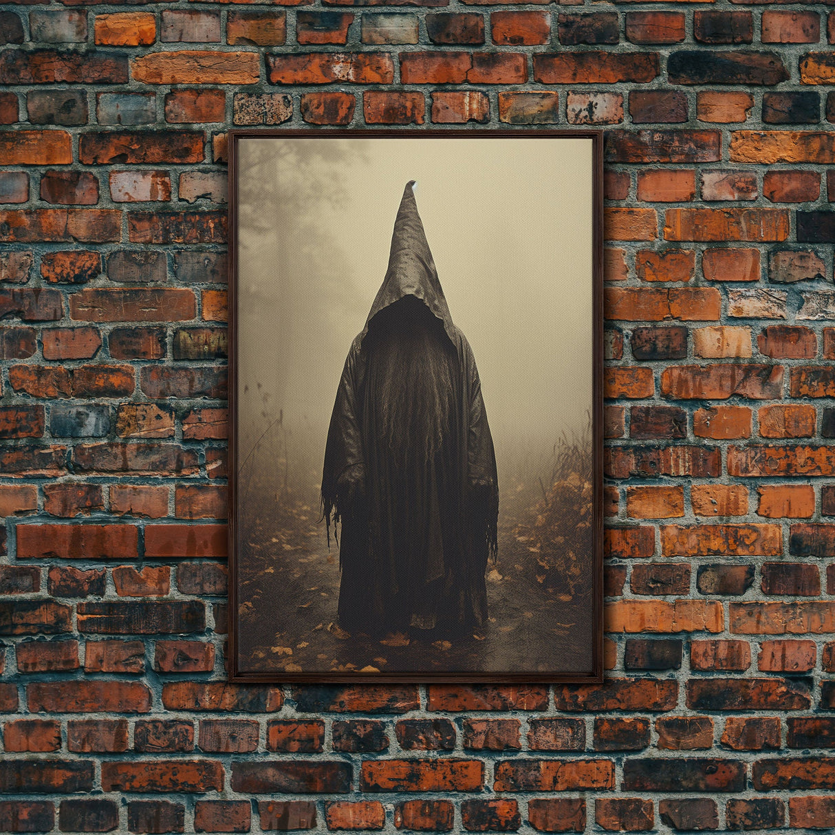 Horror Art Print, Dark Art Print, Witch Wall Decor, Gothic Wall Decor, Canvas Print, Wall Art, Vertical Print, Home Decor, Wall Decor