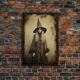 Witch Wall Decor, Dark Art Print, Horror Art Print, Weird Art Print, Canvas Print, Wall Art, Vertical Print, Home Decor, Wall Decor