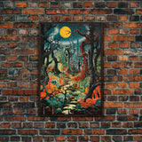 Halloween Wall Art, Spooky Room Decor, Creepy Wall Art, Canvas Print, Wall Art, Vertical Print, Horror Home Decor, Ghost Art Print
