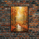 Forest Wall Art, Trees Wall Art, Fall Wall Print, Canvas Print, Wall Art, Vertical Art, Housewarming Gift, Ranch Decor, Country Wall Art