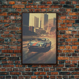 Car Wall Art, Classic Car Wall Art, Canvas Print, Wall Hanging, Portrait Art, Car Lover Gift, Man Cave Art, Living Room Print, Bookshelf Art