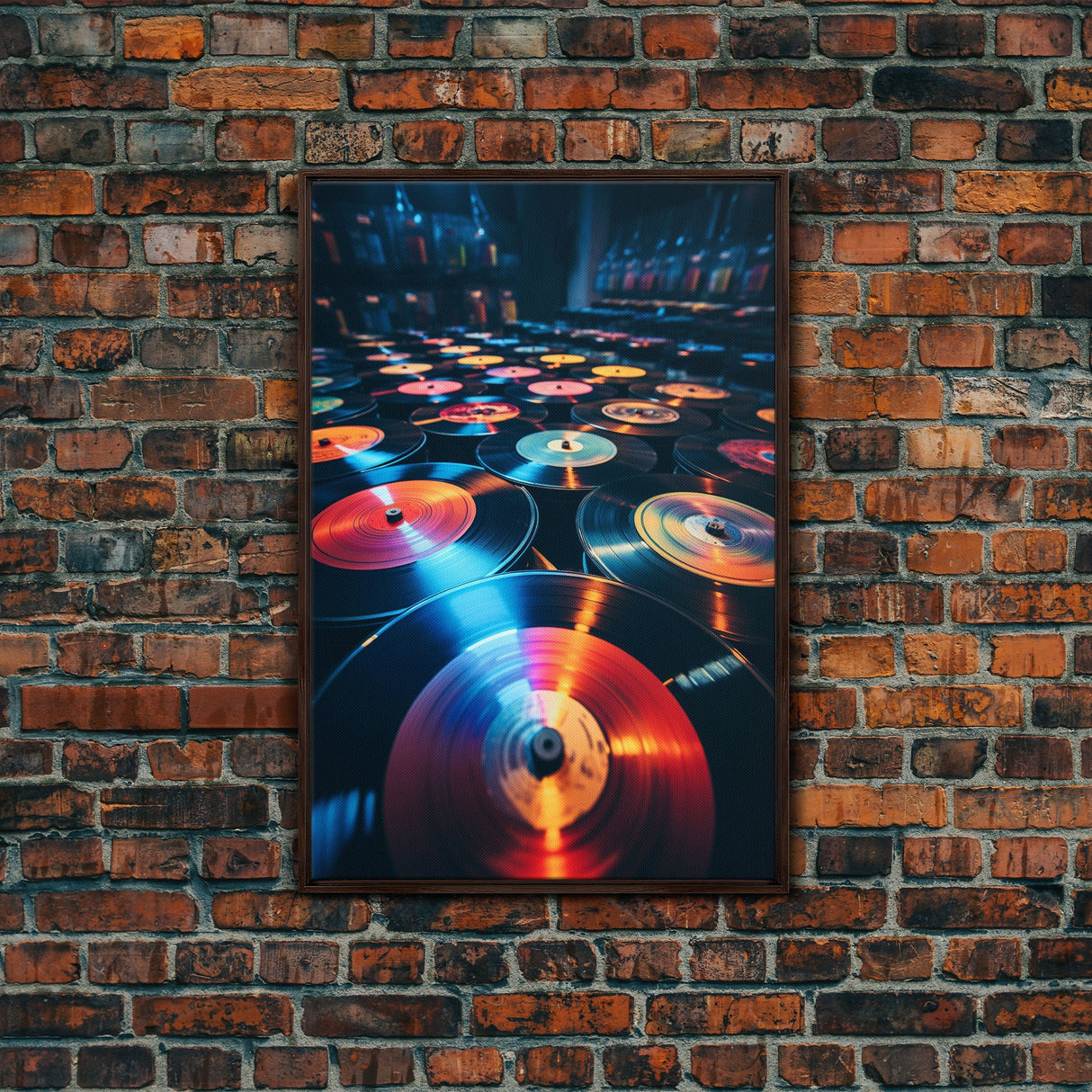 Vinyl Record, Retro Wall Art, Music Room Art, Canvas Print, Wall Hanging, Portrait Art, Living Room Wall Art, Birthday Gift, Office Prints