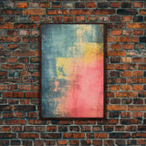 Denim Canvas Print Wall Art, Tie Dye Denim Texture Print On Canvas, Unique Wall Art, Boho Style Art, Minimalist Wall art