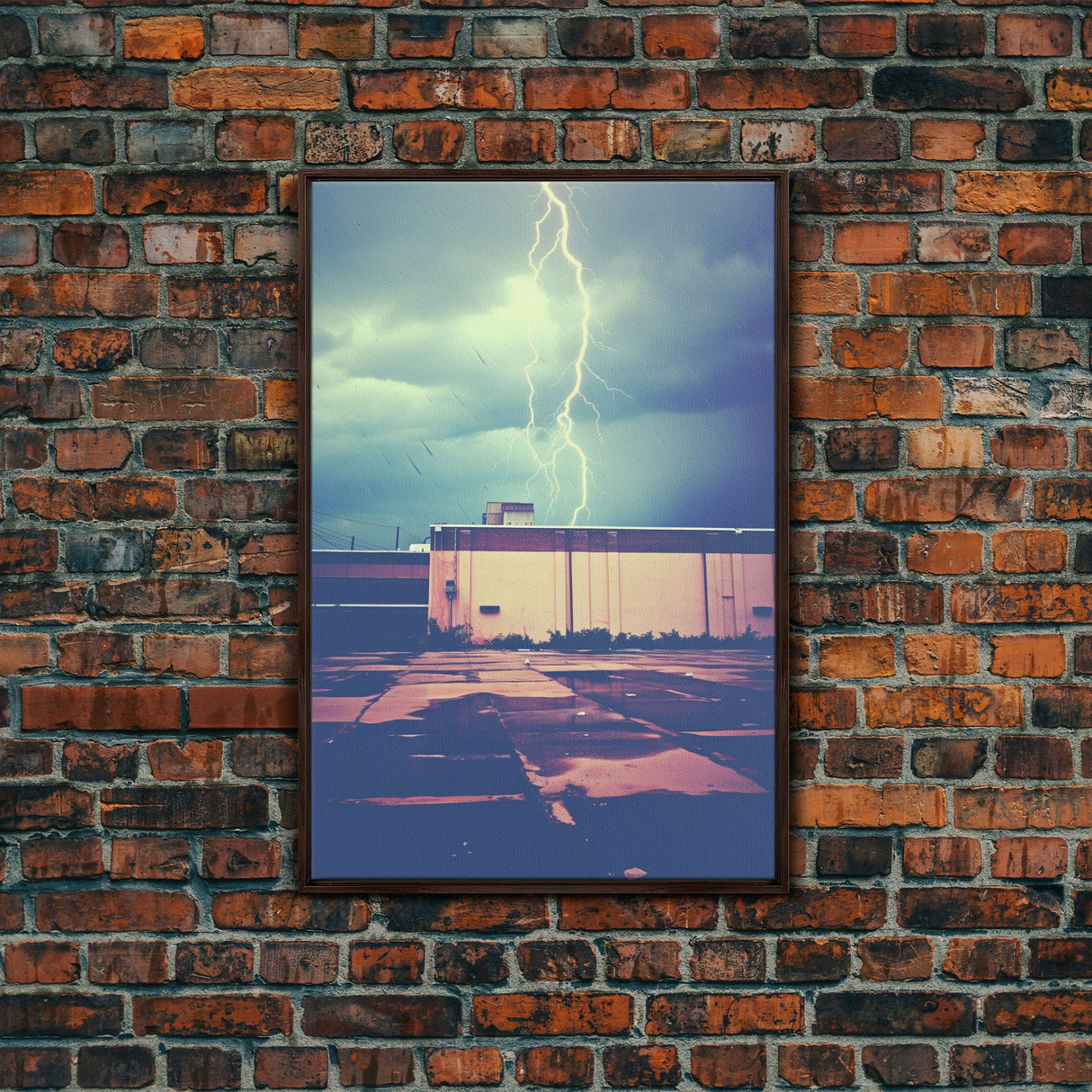 Lightning, Lightning Bolt, Urban Art, Canvas Print, Wall Hanging, Portrait Art, Gift For Coworker, Camper Wall Decor, College Dorm Decor
