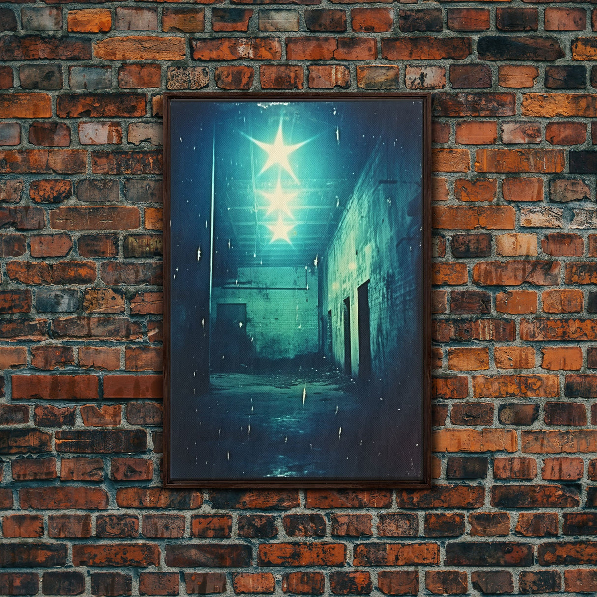 Abandoned Building, Spooky Art Print, Horror Home Decor, Canvas Print, Wall Hanging, Portrait Art, Anniversary Gift, Tiny House Decor