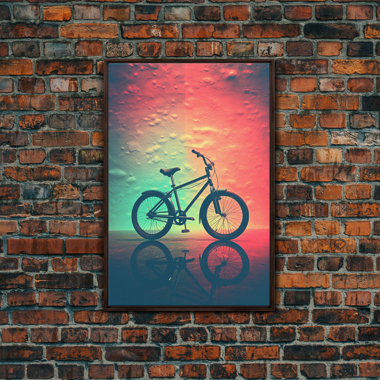 Retro 1980s Bike Canvas Print, Bicycle Art, Framed Wall Art, Fine Art Photography Print, Retro Inspired Wall Decor, Man Cave Art, Office Art