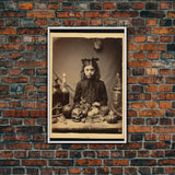 Spooky Room Decor, Gothic Wall Decor, Horror Art, Dark Fantasy, Occult Art, Canvas Print, Wall Art, Vertical Print, Home Decor, Wall Decor