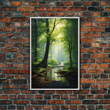 Forest Wall Art, Nature Inspired Art, Trees Art, Canvas Print, Wall Art, Vertical Print, Engagement Gift, Camper Wall Decor, Bedroom Prints