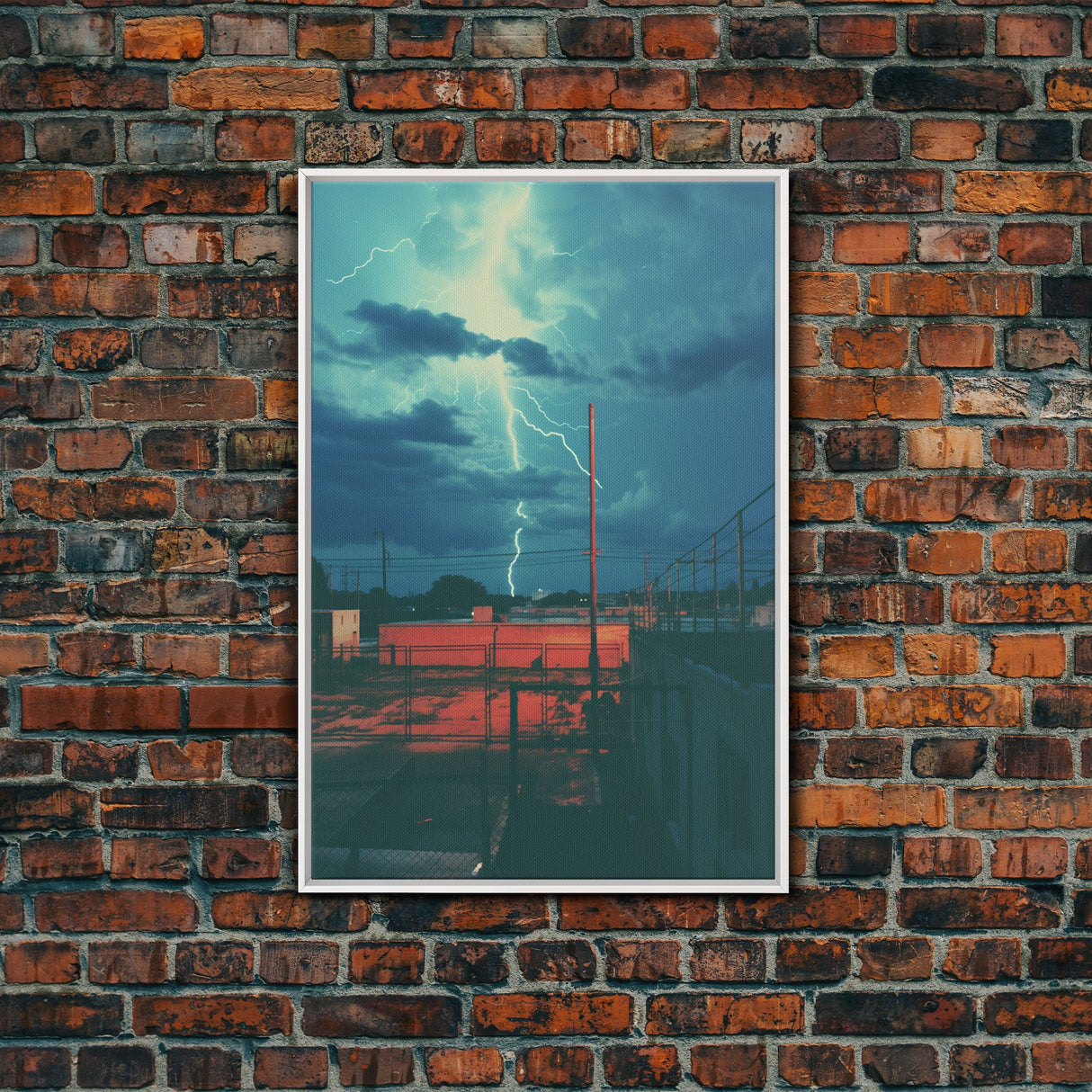Lightning Bolt, Outdoors Wall Art, Canvas Print, Wall Hanging, Portrait Art, First Home Gift, Nerdy Home Decor, Home Decor Prints, RV Decor