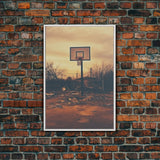 Basketball Wall Art, Sports Wall Art, Canvas Print, Wall Hanging, Portrait Art, Family Home Decor, Housewarming Gift, College Dorm Decor