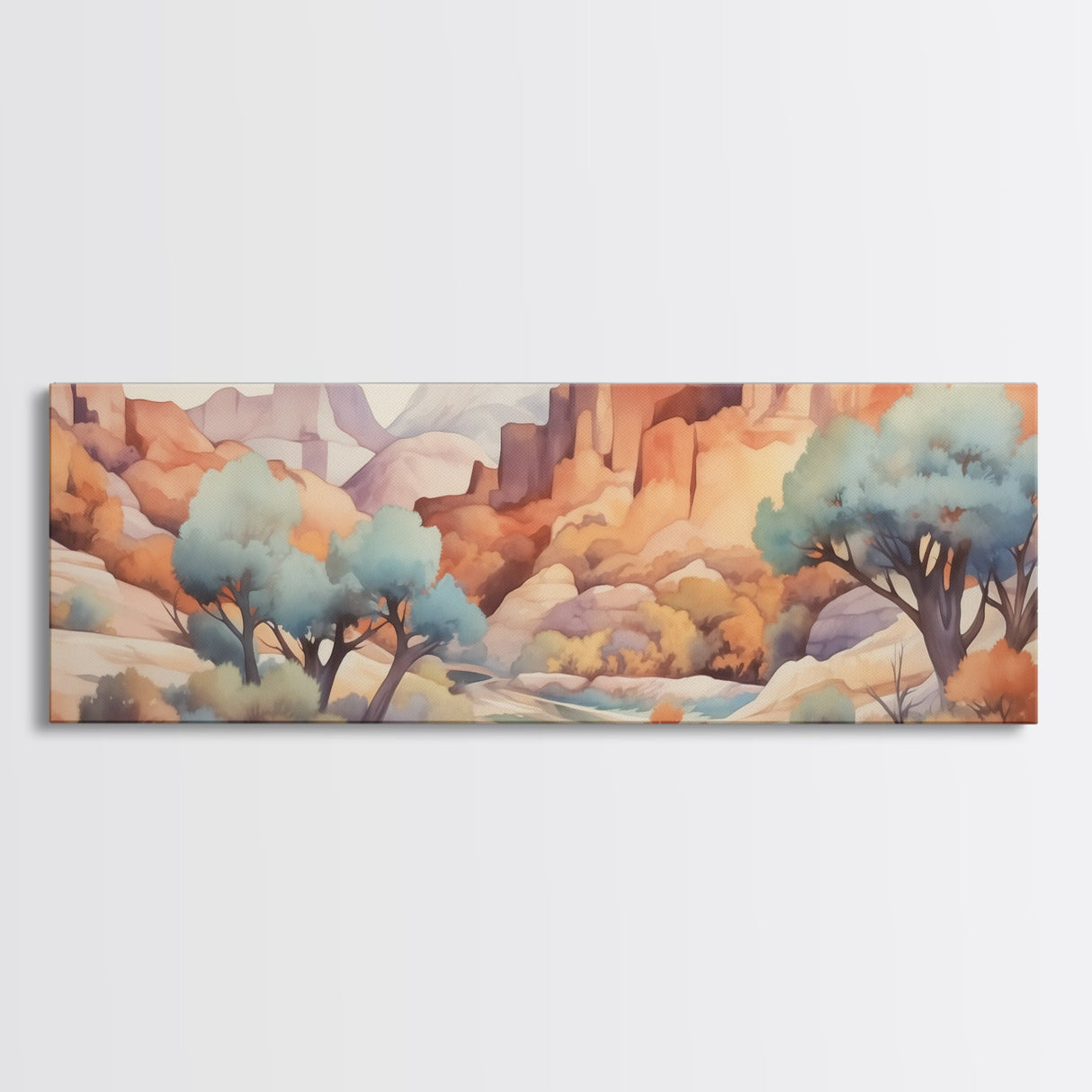 Panoramic Desert Prints, Four Peaks Arizona Wall Art, 3 Piece Print Set, Arizona Desert, Boho Print, Modern Wall Art, Minimalist Wall Art