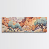Panoramic Desert Prints, Four Peaks Arizona Wall Art, 3 Piece Print Set, Arizona Desert, Boho Print, Modern Wall Art, Minimalist Wall Art