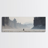 The Wanderer - Framed Canvas Print - Scifi Wall Art - Game Room Decor - Gamer Gift - Mancave Wall Art