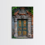 Change223 Colorful Indian Architecture Canvas Print, Traditional Art if India, Photography Print, Indian Wall Art, Living Room Decor