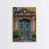 Change34 Colorful Indian Architecture Canvas Print, Traditional Art if India, Photography Print, Indian Wall Art, Living Room Decor