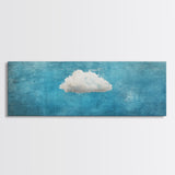The Cloud - Modern Wall Art - Boho Art - Minimalist Art - Home Decor - Gift Idea - Canvas Wall Art - Overszied Art - Panoramic Art