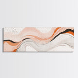 Beige, Black and Grey Swirl Art, Black & Beige Abstract Art Print, Tropical Wall Art, Abstract Wall Art, Living Room Wall Art / Home Decor