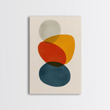 White Background Large Abstract Canvas Wall Art Framed Canvas Print Modern Abstract Painting Print Boho and Minimalist Office Art