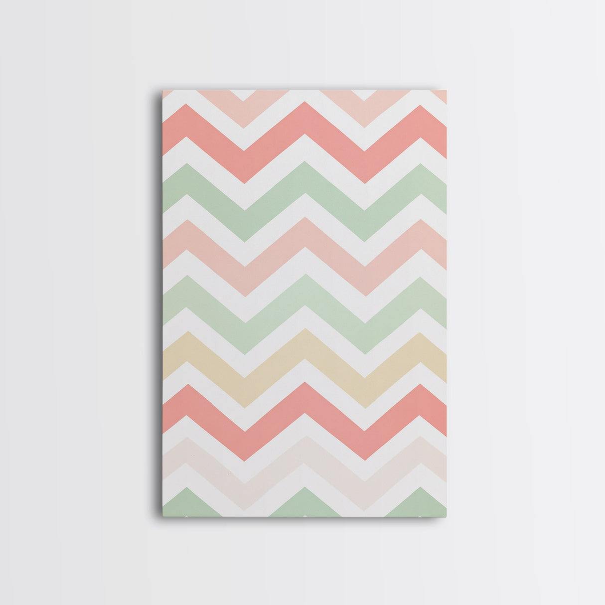 Chevron Zig Zag Pastel Wall Art, Geometric Wood Framed Wall Art, Decorative Wall Accent, Mosaic Wall Decor, Boho Art