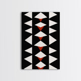 Arrow Panel Canvas Print, Boho Art, Wood Panel Canvas, Terracotta Art, Aztec Art, Retro Mid Century Modern Geometric Wall Art