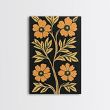 Framed Canvas Print Wall Art Boho Floral Print, Botanical Wall Art, Flower Market Poster, Minimalist Home Decor, Modern Farmhouse Art