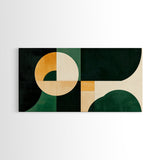 Geometric Abstract Mid Century Modern Wall Art Framed Canvas Print, Modern Wall Art, Abstract Wall Art, Large Abstract Art