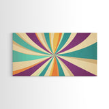 Mid Cenutry Modern Canvas Print Colorful Wall Art Retro 1950s Style Home Decor Above Sofa Living Room Wall Art
