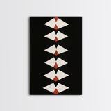 Retro Mid-Century Modern Diamond Art Canvas Print, MCM Style Home Decor