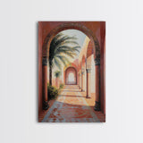 Middleastern Wall Art Framed Canvas Print, Moroccan Wall Art Framed Art, Moroccan Painting
