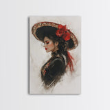 The Matador - Framed Canvas Print - Spanish Style Art - Cultural Home Decor